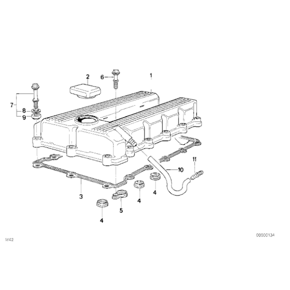 Przewód elastyczny odpowietrzający BMW E30 318i 318is - 11151717858