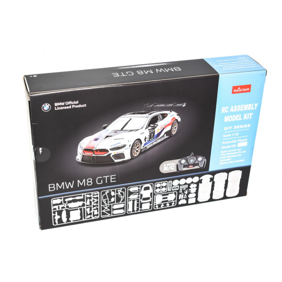 Zdalnie sterowane BMW M8 GTE 1:18 do złożenia prezent - 80445A627A0