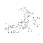 Opaska zaciskowa mocowanie wspornika pompy BMW E24 E28 E30 E34 - 12311719992