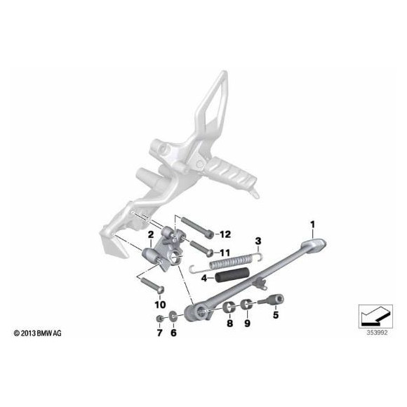 Tuleja łożyskowa niedzielona stopki K71 K72 K73 F800GS - 46537678010