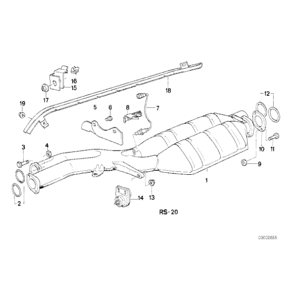Sonda lambda BMW E24 E32 E34 635CSi 730i 735i 530i 535i M5 M30 - 11781720537