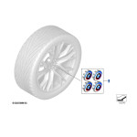 Dekielki kołpaczki kół 56 mm BMW 50 Jahre Zestaw G20 G30 G01 G05 G07 - 36125A57484