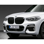 Grill nerka atrapa lewa BMW X3 G01 X4 G02 Czarne Shadow Line - 51138469959