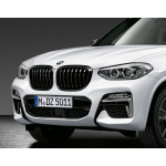 Grill nerka atrapa lewa BMW X3 G01 X4 G02 Czarne Shadow Line - 51138469959