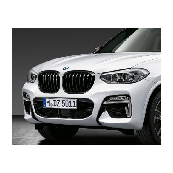 Grill nerka atrapa prawa BMW X3 G01 X4 G02 Czarna Shadow Line - 51138469960