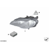 Reflektor prawy E70 X5 - 63127278046