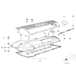 Pierścień uszczelniający wlew oleju BMW E34 E36 520i 525i 320i 325i - 11121720801