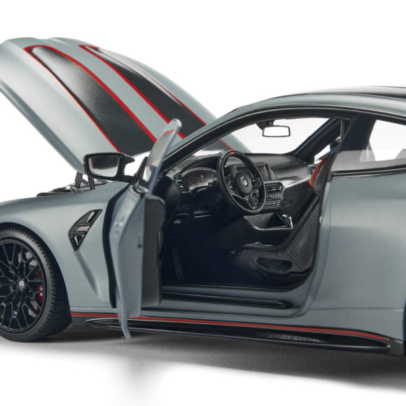 Miniatura BMW M4 CSL (G82) Frozen Brooklyn Grey 1:18 - 80435B308D1