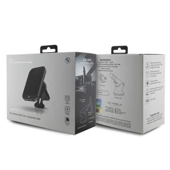 Prostokątny Uchwyt na telefon BMW MagSafe z indukcją - 3666339170752