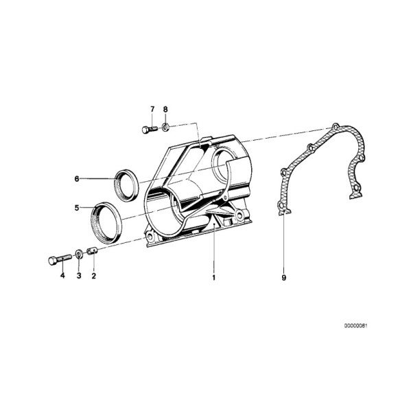 11141720903 Uszczelka osłony rozrządu BMW E30 E34 E21 E28 E12 320 324 325 520 524 525 528 M20 - 11141720903 - Części oryginalne BMW Łódź | Sklep internetowy BMW