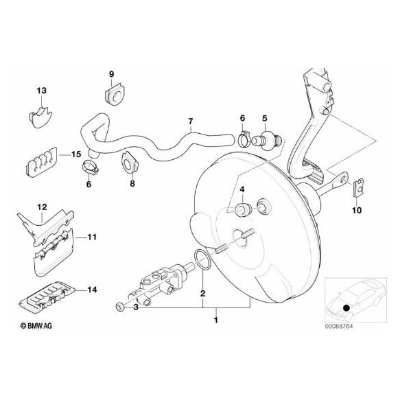 Zawór serwa BMW E36 E46 320 323 325 328 330 M3 Z3 Z4 E85 -11667609924