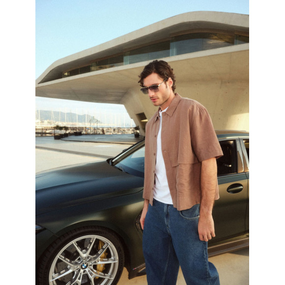 Okulary BMW M Masculie Pilot Light Gold - 80255B5D151