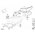 Uszczelka reflektora przód prawa BMW E60 E60LCi E61LCi - 63127187270