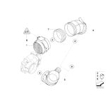Pierścień uszczelniający przepływomierza powietrza BMW E53 E60 E61 E63 E64 E65 E66 E85 - 13717503137