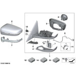 Wiązka lusterka zewnętrznego BMW G42 G87 G20 G21 G28 G80 G22 G23 G26 G82  - 67135A3DB25