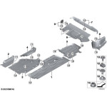 Osłona podwozia tylna prawa BMW G60 G61  - 51759881708
