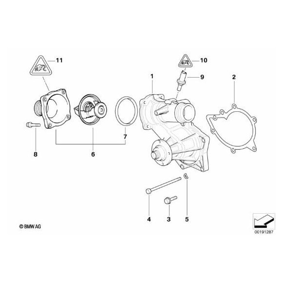 11511705408 Uszczelka termostatu BMW E34 E39 E32 E38 E65 E31 E53 X5 - 11511705408 - Części oryginalne BMW Łódź | Sklep internetowy BMW