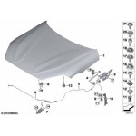51237943204 Dźwignia otw. pokrywy silnika BMW G20 G21 G29 G28 G22 G23 G26 G80 - 51237943204 - Części oryginalne BMW Łódź | Sklep internetowy BMW