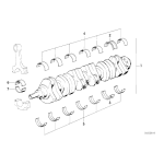 Panewka wału korbowego BMW E30 E28 E34 M20 520 525 320 325 - 11211722342