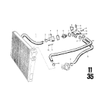 Uszczelka obudowy termostatu BMW E12 E23 E24 E3 E32 E34 E9 525 528 530 535 728 730 733 732 730 735 - 11531722690