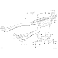 Pierścień uszczelniający wydech BMW E12 E23 E24 E28 E32 E34 Z1 - 18111723540
