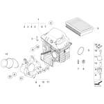 13717526008 Filtr powietrza BMW E65 730i 750i 760i M54 N73 N52 N62N - 13717526008 - Części oryginalne BMW Łódź | Sklep internetowy BMW
