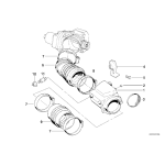 Guma przepływomierza BMW E31 850Ci 850CSi M70 - 13711725816