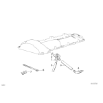 Końcówka przyłączeniowa odpowietrzenia skrzyni korbowej BMW E34 520i 525i 525ix M50 - 11151726187
