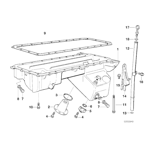 11131726357 Zaślepka miski olejowej BMW E34 E36 520i 525td 525tds 320i 325i 325td 325tds - 11131726357 - Części oryginalne BMW Łódź | Sklep internetowy BMW