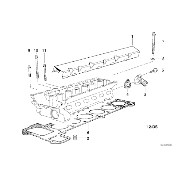 Śruba torx pokrywy głowicy BMW E34 E36 E38 E39 E46 E53 X5 E60 E61 E65 E83 X3 E85 Z4 - 11121726397