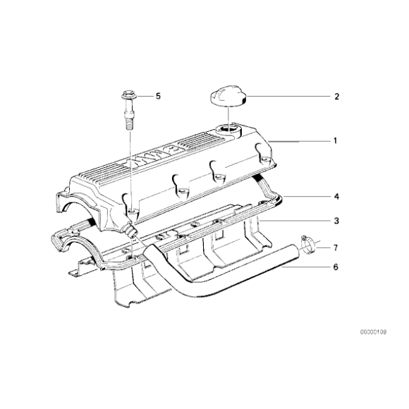 11121727726 Uszczelka pokrywy BMW E30 E36 E34 M40 316i 318i 518i - 11121727726 - Części oryginalne BMW Łódź | Sklep internetowy BMW