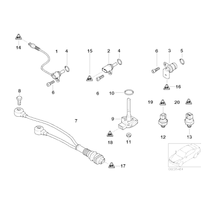 Osłonka wtyczki 3-pin BMW E31 E36 E39 850 320 323 328 318 535 540 - 12521732634