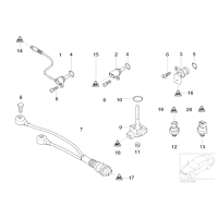 Osłonka wtyczki 3-pin BMW E31 E36 E39 850 320 323 328 318 535 540 - 12521732634
