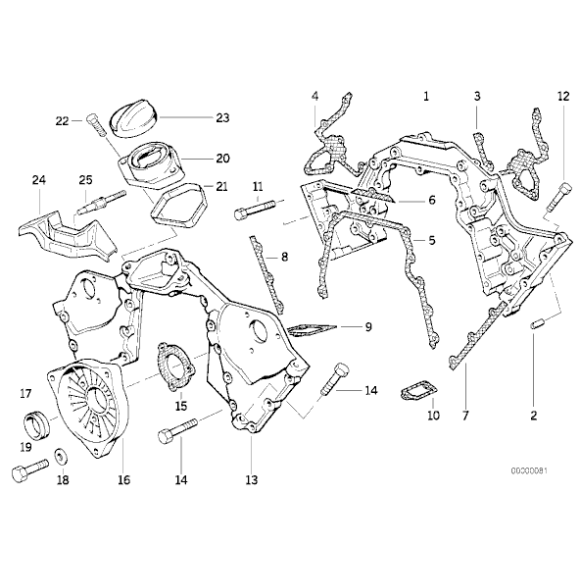 11141733430 Uszczelka skrzyni łańcuchowej BMW  E31 E32 850Ci 850CSi 750i 750iL M70 - 11141733430 - Części oryginalne BMW Łódź | Sklep internetowy BMW
