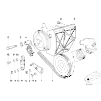 Pasek mikro klimatyzacji BMW E31 E32 850Ci 850CSi 750i M70 - 11281733708