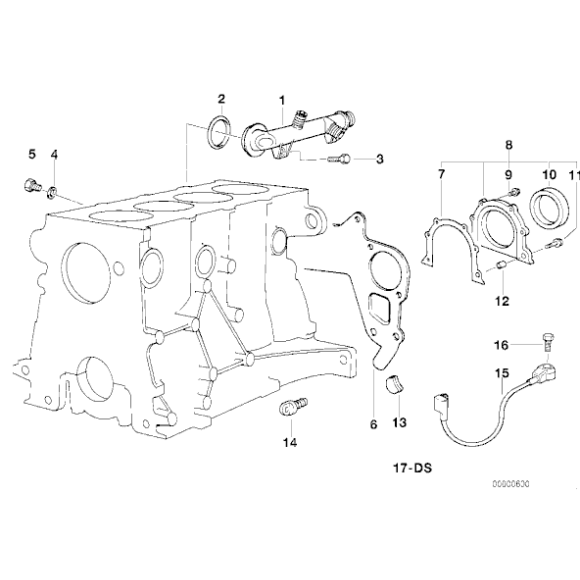 Czujnik spalania stukowego BMW E36 318is 318ti M42 - 12141734580