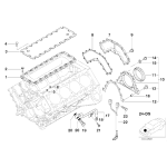 Osłona skrzyni korbowej BMW E31 E32 E34 E38 E39 E53 X5 V8  - 11141736106