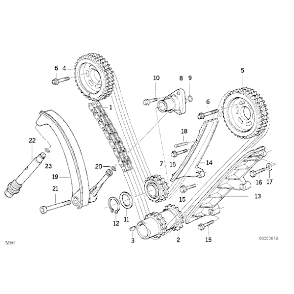 Koło zębate wałka zaw. ssących BMW E34 E32 E31 840 730 740 530 540 M60 V8 - 11311736164