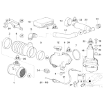 13711736198 Pierścień gumy przepływomierza BMW E34 E39 E32 E38 730i 735i 530i 535i M60 M62 - 13711736198 - Części oryginalne BMW Łódź | Sklep internetowy BMW