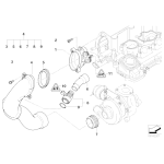Pierścień uszczelniający turbosprężarki BMW E38 E39 E46 E53 E60 E65 E70 E71 E90 E91 E83 - 13717792090
