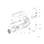 13411738186 Przewód elastyczny BMW E36 325i M3 - 13411738186 - Części oryginalne BMW Łódź | Sklep internetowy BMW