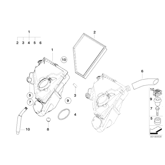 13717797465 Filtr powietrza N47 N47N N47S M57N2 - Oryginał BMW - 13717797465 - Części oryginalne BMW Łódź | Sklep internetowy BMW