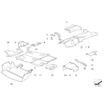 Osłona termiczna BMW E36 Compact 316i 318tds 318ti 323ti - 18221739990