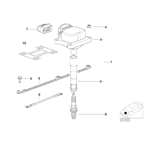 12131740477 Wtyczka świecy zapłonowej - 12131740477 - Części oryginalne BMW Łódź | Sklep internetowy BMW