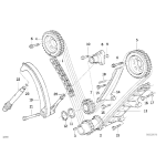 Szyna prowadząca łańcuch rozrządu BMW E34 E32 E38 E31 840i 730i 740i 530i 540i V8 M60 - 11311741247
