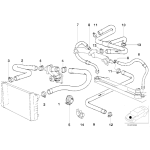 Przewód układu chłodzenia E34 E32 V8 M60 530 540 730 740 - 11531741405