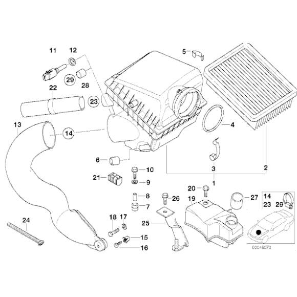 13721736675 Wkład filtra powietrza - 13721736675 - Części oryginalne BMW Łódź | Sklep internetowy BMW