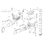 13727834714 Filtr powietrza prawy BMW E60 E61 E63 E64 M5 M6 - 13727834714 - Części oryginalne BMW Łódź | Sklep internetowy BMW