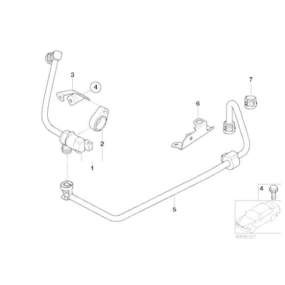 Zawór odpowietrzający zbiornika paliwa BMW E53 X5 4,4i 4,8is E60 545i E61 E63 E64 645Ci E65 735i 745i - 13907506739