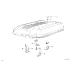 Uchwyt osłony silnika przód lewy BMW E34 E32 E38 E31 730 740 530 540 840 - 11611747168